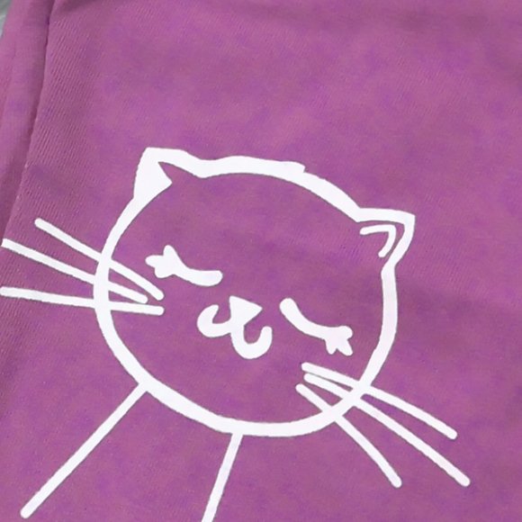 Girls Cat Kitty Long Sleeve Pajama Pants Set - Picture 2 of 3